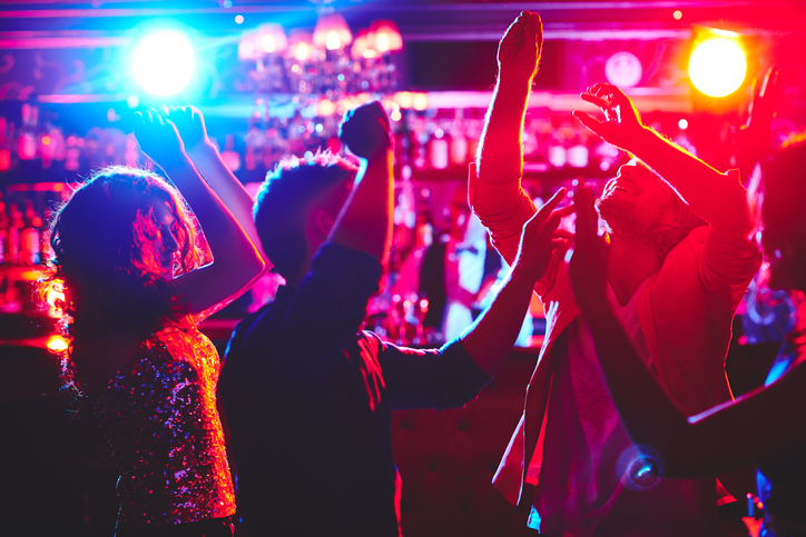 People dancing at The Brooklyn Bazaar near 1 Kent Boutique Condo